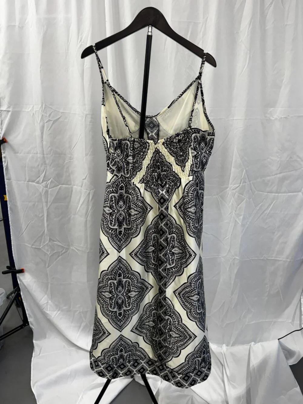 Camila Coelho Black & Cream Slip Dress‎ Size M